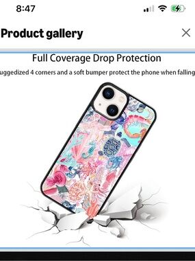 Summer Coastal IPhone 14 Plus Hibiscus Bow Case, Shockproof